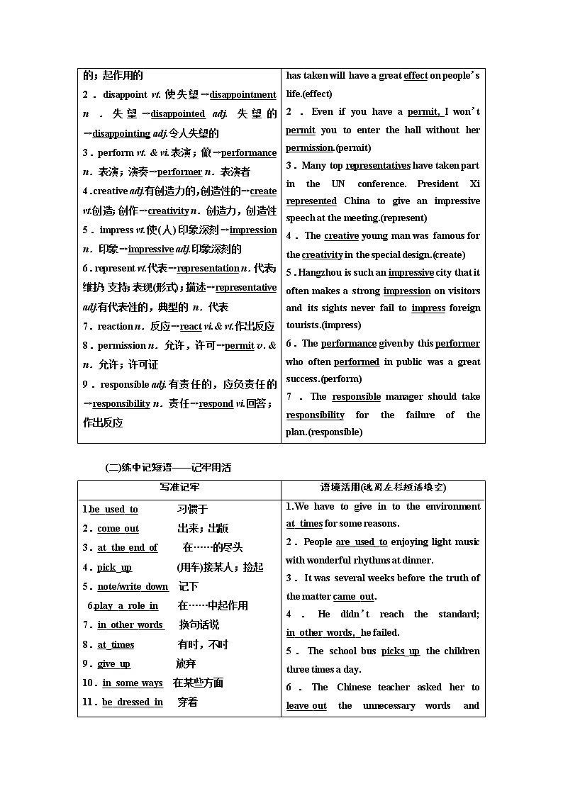 2020版高考英语新创新一轮复习北师大版讲义：必修2Unit5Rhythm第2页