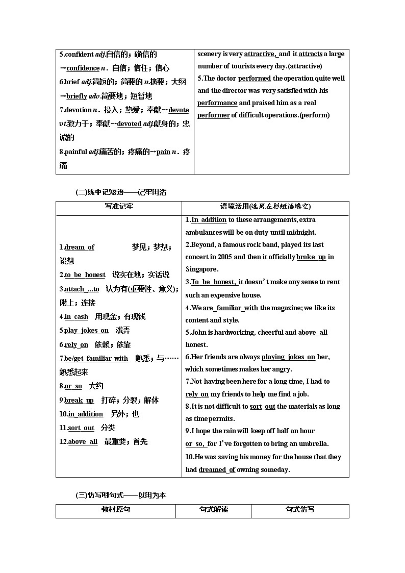 2020版高考英语新创新一轮复习人教全国版讲义：必修2Unit5Music02