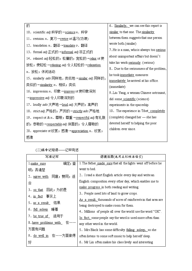 2020版高考英语新创新一轮复习外研版讲义：必修1Module2MyNewTeachers第2页