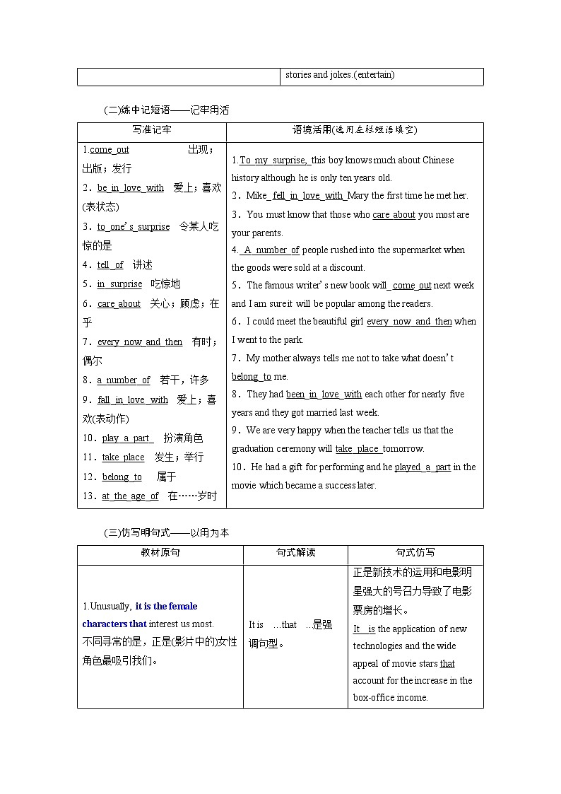 2020版高考英语新创新一轮复习外研版讲义：必修2Module6FilmsandTVProgrammes第2页