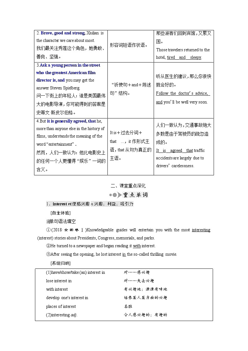2020版高考英语新创新一轮复习外研版讲义：必修2Module6FilmsandTVProgrammes第3页