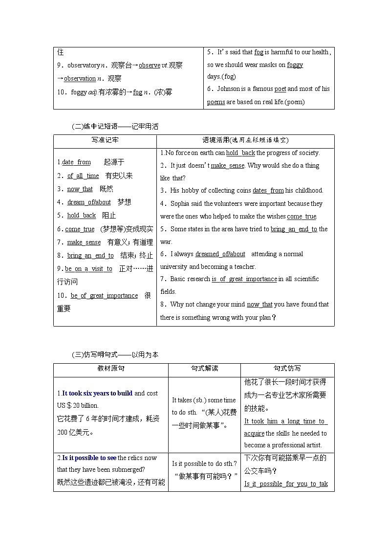 2020版高考英语新创新一轮复习外研版讲义：必修3Module6OldandNew02
