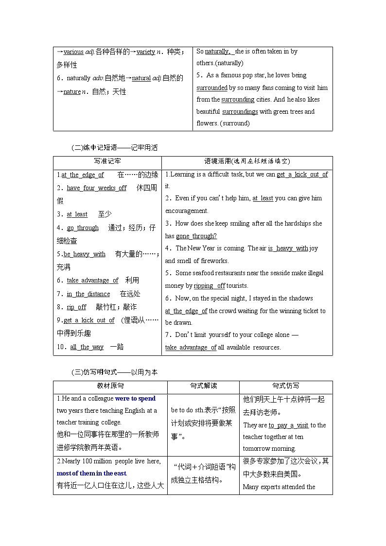 2020版高考英语新创新一轮复习外研版讲义：必修4Module5ATripAlongtheThreeGorges第2页