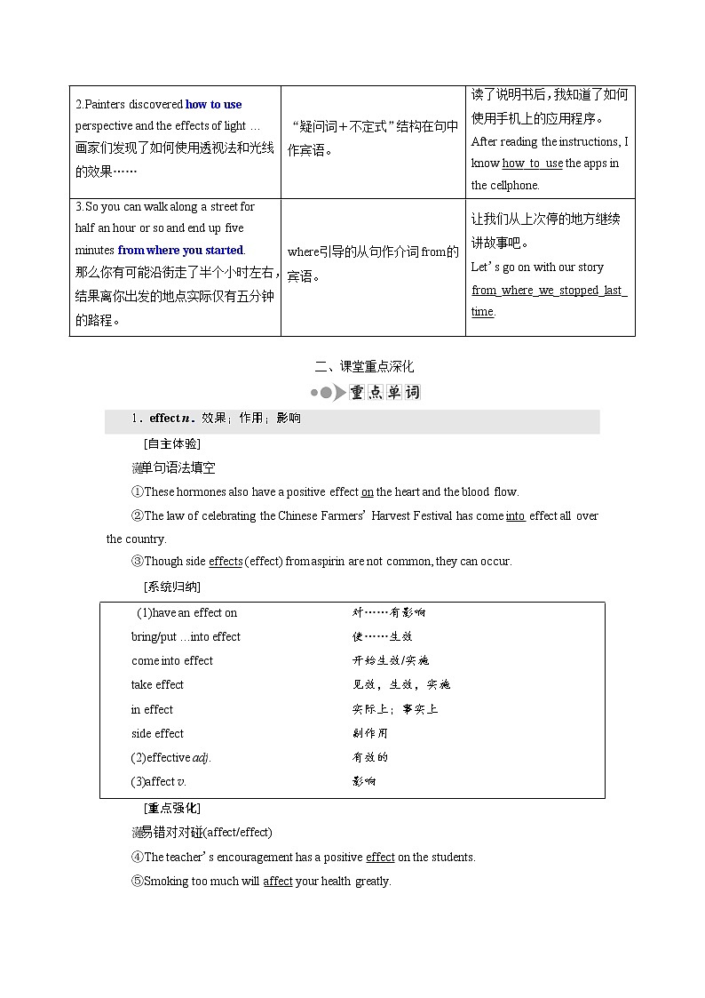 2020版高考英语新创新一轮复习外研版讲义：选修8Module2TheRenaissance03