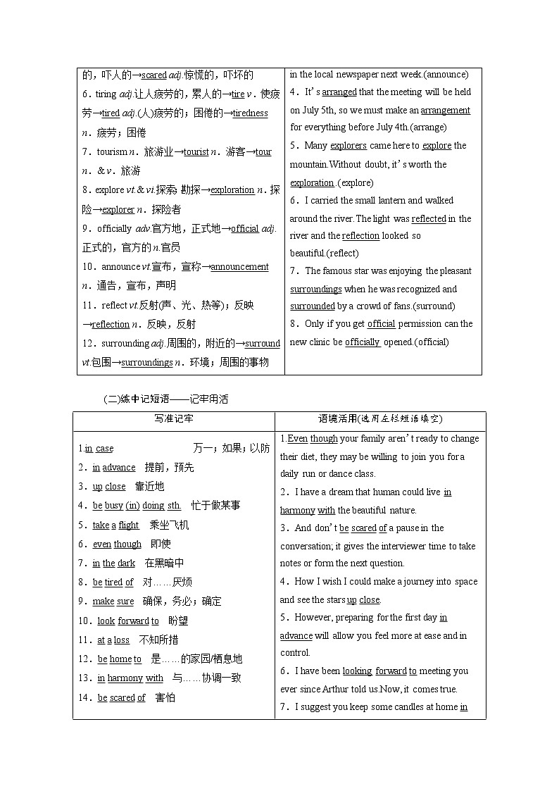 2020版高考英语新创新一轮复习译林版讲义：必修2 Unit 2 Wish you were here Word版含答案第2页