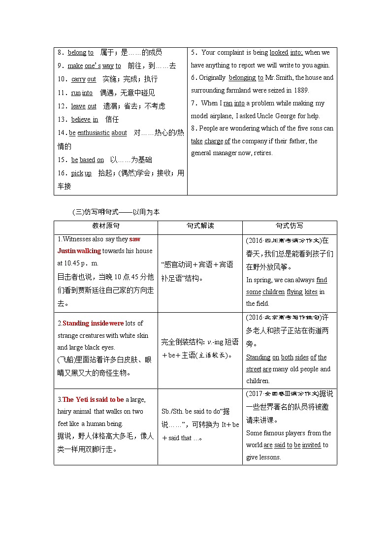 2020版高考英语新创新一轮复习译林版讲义：必修2Unit1Talesoftheunexplained03