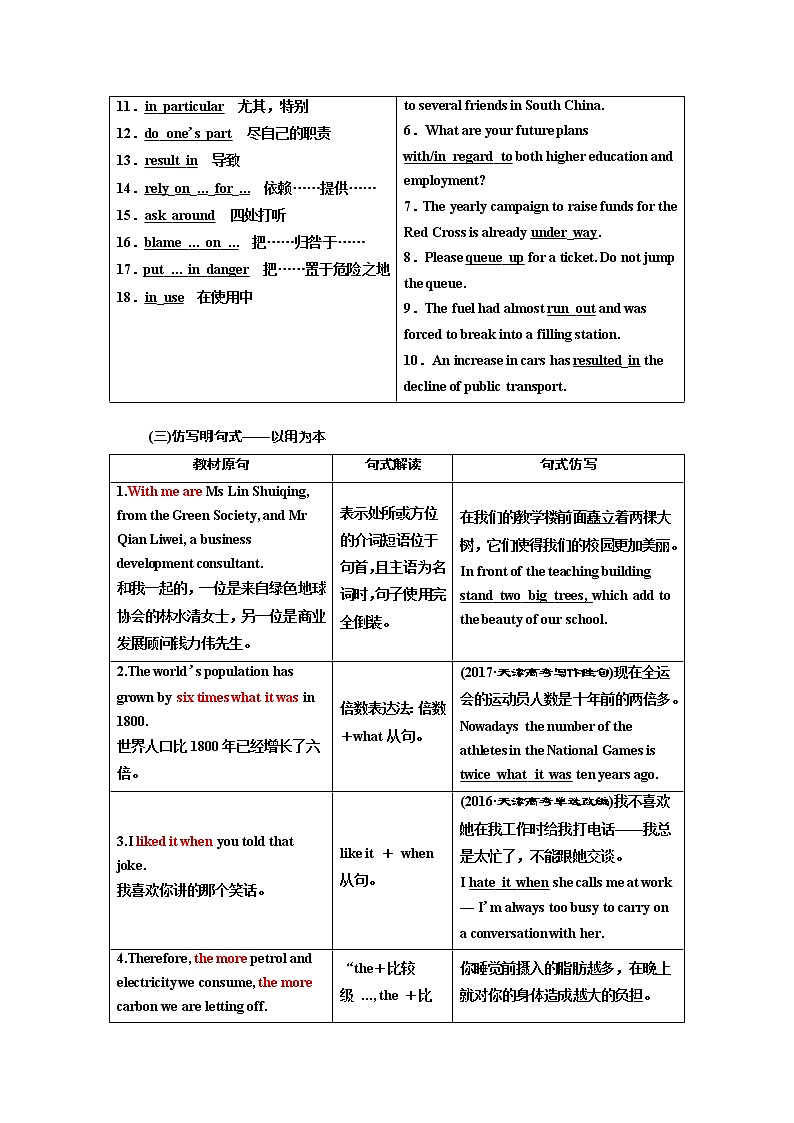 2020版高考英语新创新一轮复习译林版讲义：必修5Unit2Theenvironment03