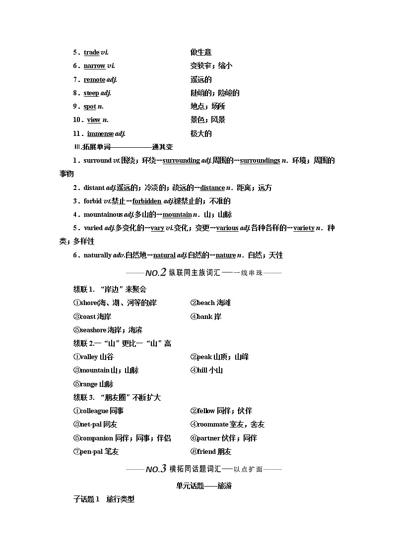2020版高考一轮复习英语新课改外研版学案：必修4Module5ATripAlongtheThreeGorges第2页