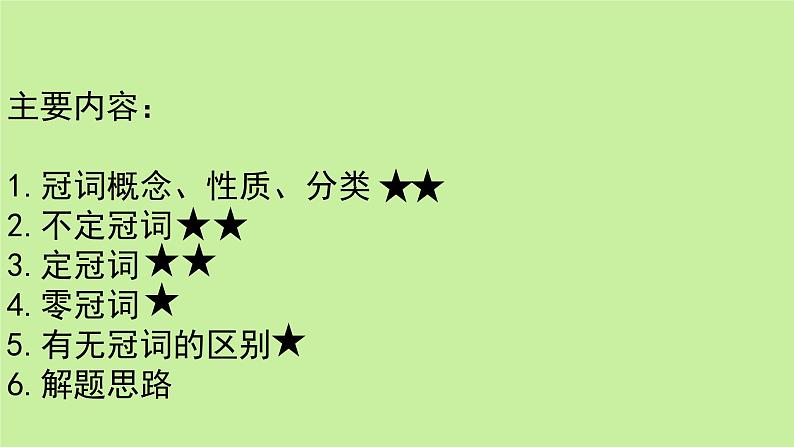 高中英语语法专项复习课件：词法-冠词基本用法讲解02