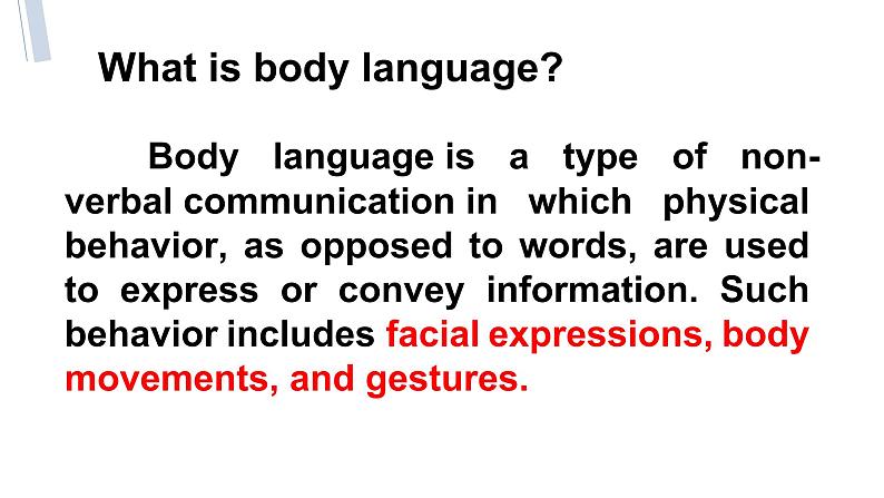 牛津上海英语高一第一学期Unit 1 Body Language 备课课件 (共15张PPT)第2页