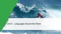 高中英语 Unit 5 Languages around the world  Period One　Listening and Speaking & Reading and Thinking—Pre