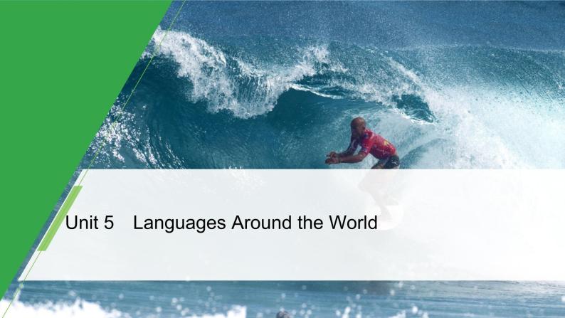 Unit 5 Languages around the world  Period One　Listening and Speaking & Reading and Thinking—Pre-reading精品课件01