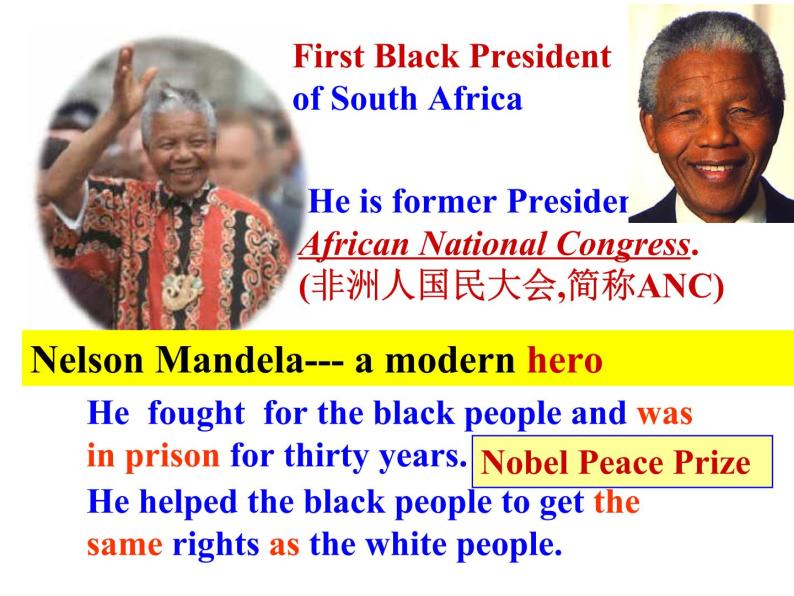 unit 5 Nelson Mandela-a modern hero reading 课件03