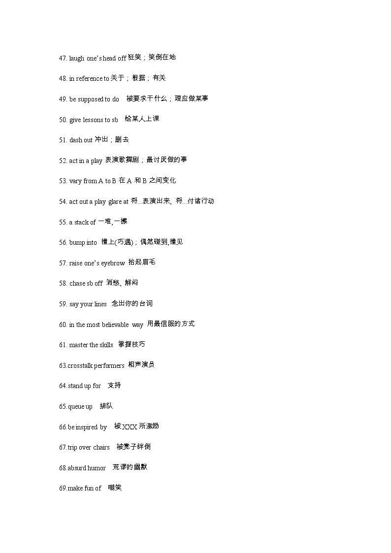 牛津译林版模块6各单元短语集合 教案03