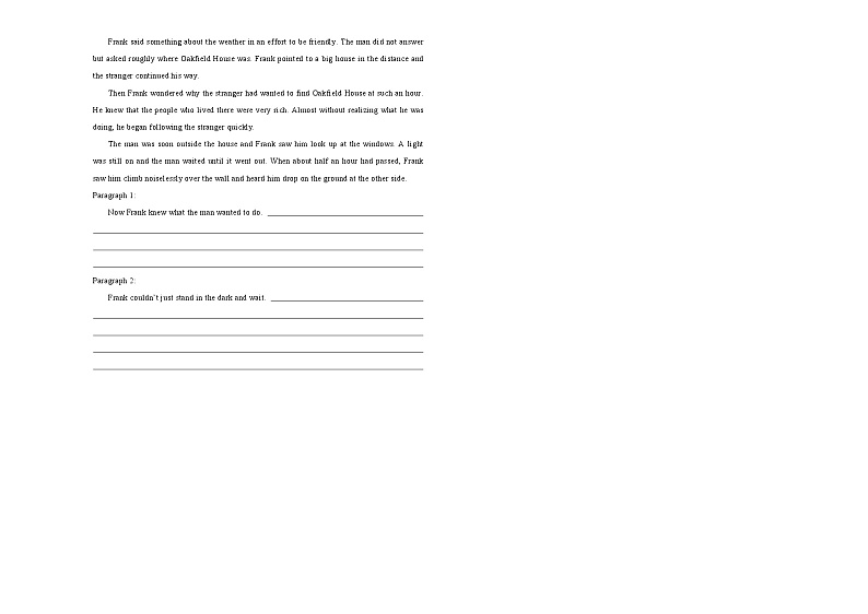 2021学年高一必修2 Unit2 The Olympic Games 精品单元模拟试卷  英语（一）   学生版03