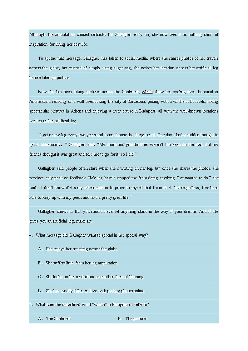 2021高考英语冲刺卷10（含解析）03