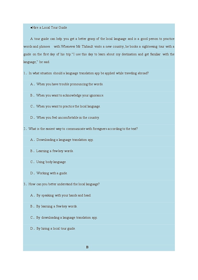 2021高考英语冲刺卷09（含解析）02