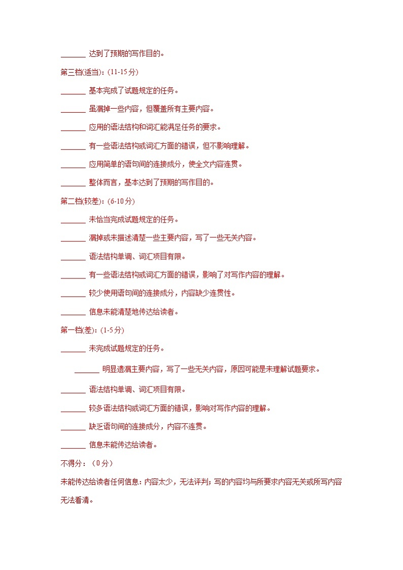 重庆市2018-2019学年高二上学期期末英语试卷精选汇编：书面表达专题（部分答案）03