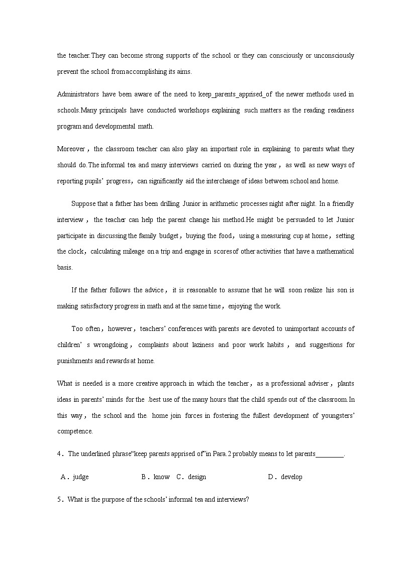 2020-2021学年人教版2019高二英语上学期期末测试卷01（word版含答案）03