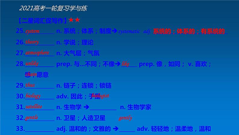 必修3 Unit4 Astronomy the science of the stars（核心素养精讲课件）-2021年高考英语一轮复习学与练08