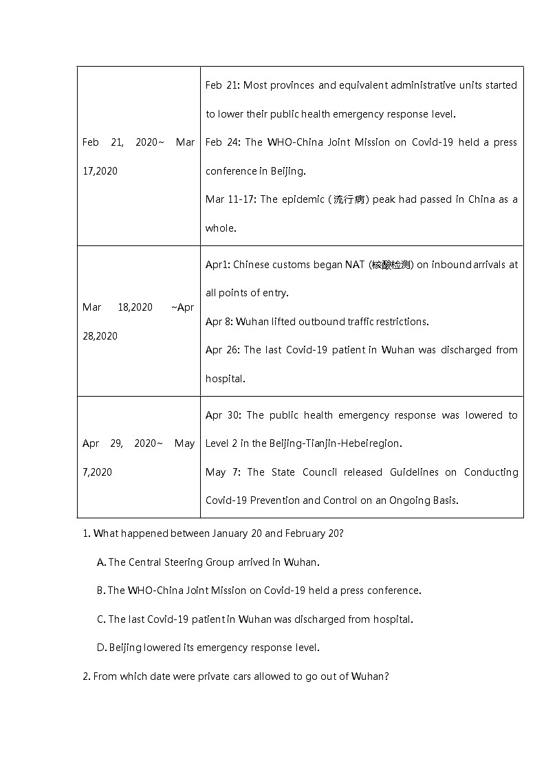 2020-2013年英语高考真题阅读理解题分类汇编及答案03