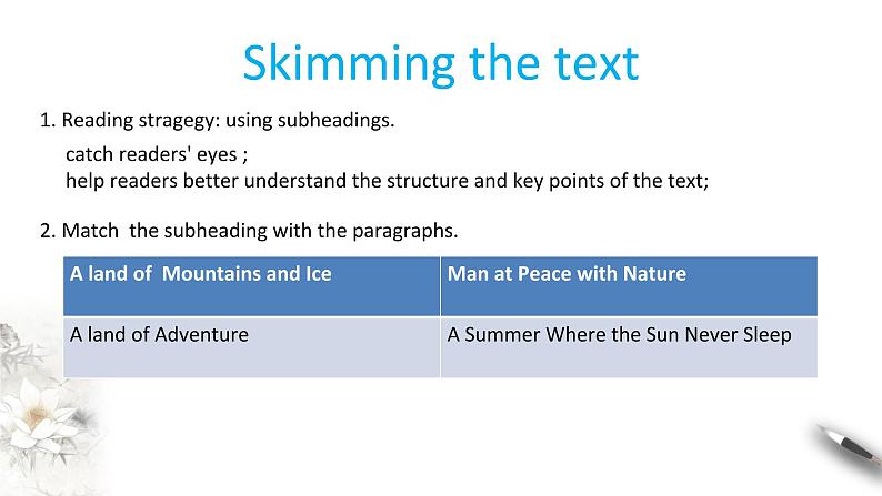 Unit 3 Fascinating parks Review 3.1 Reading and thinking 课件05