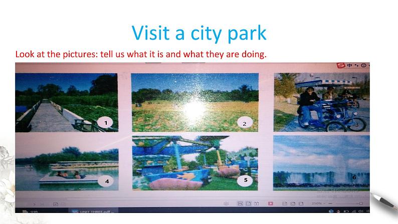 Unit 3 Fascinating parks Review 3.2 Listening and Speaking-Using language 1 课件03