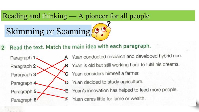 Unit 5 Working the land Review5.1 Reading and thinking 课件05