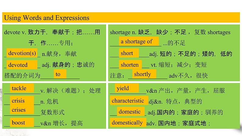 Unit 5 Working the land Review 课件02