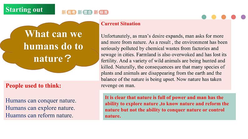 Unit 6 Nurturing nature Period 1 Starting out and understanding ideas 课件-【新教材精创】同步备课(外研版选择性必修第一册)》04