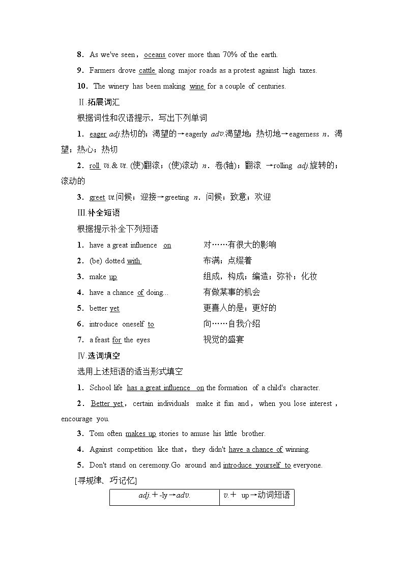 人教版（2019）高中英语必修二Unit 4 Section Ⅳ Listening and Talking & Reading for Writing（课件+教师用书+课时分层作业）Unit 4  History and Traditions03