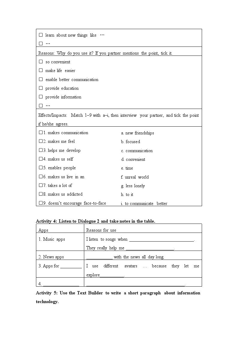 北师大版高中英语 必修第二册 Unit 4 Information Technology—Topic Talk课件PPT+教案+学案02