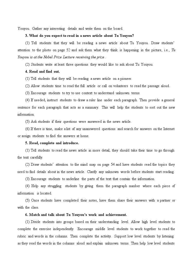 北师大版高中英语 必修第二册 Unit 6 The Admirable Lesson 1 A Medical Pioneer课件PPT+教案+学案02