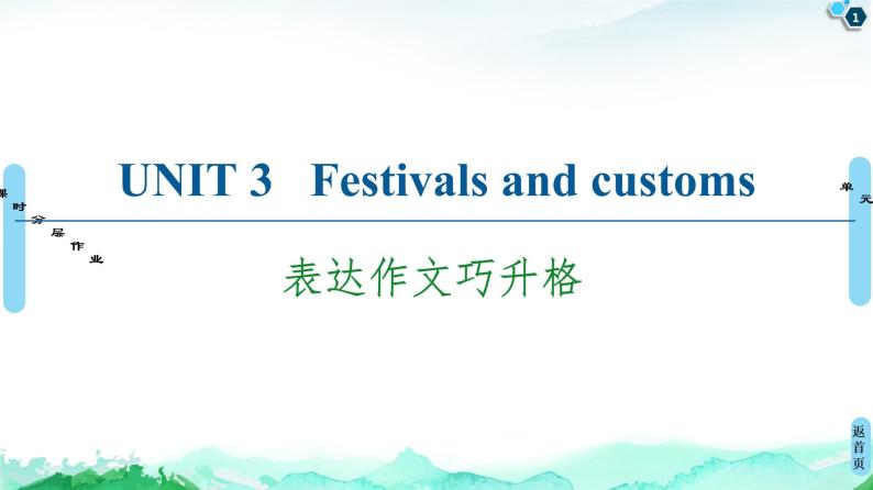 牛津譯林版 (2019) unit 3 festivals and customs 作文講解ppt