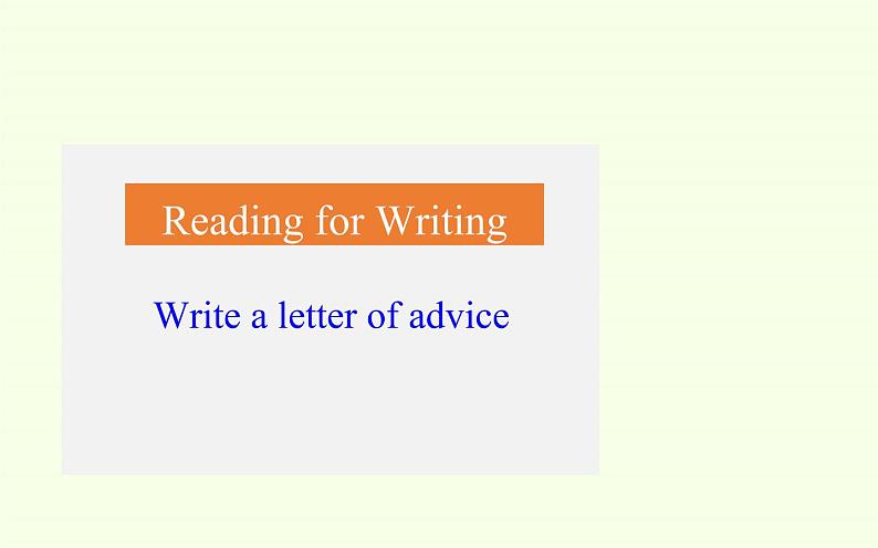 Unit 1 Teenage life Reading for Writing 课件04