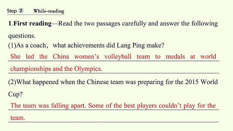 Unit 3 Sports and fitness Reading and Thinking (1) 课件05