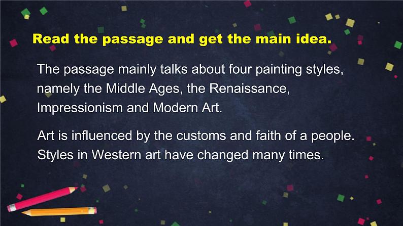 高二英语(人教版)-选修六 Unit 1 Art(1)-课件06