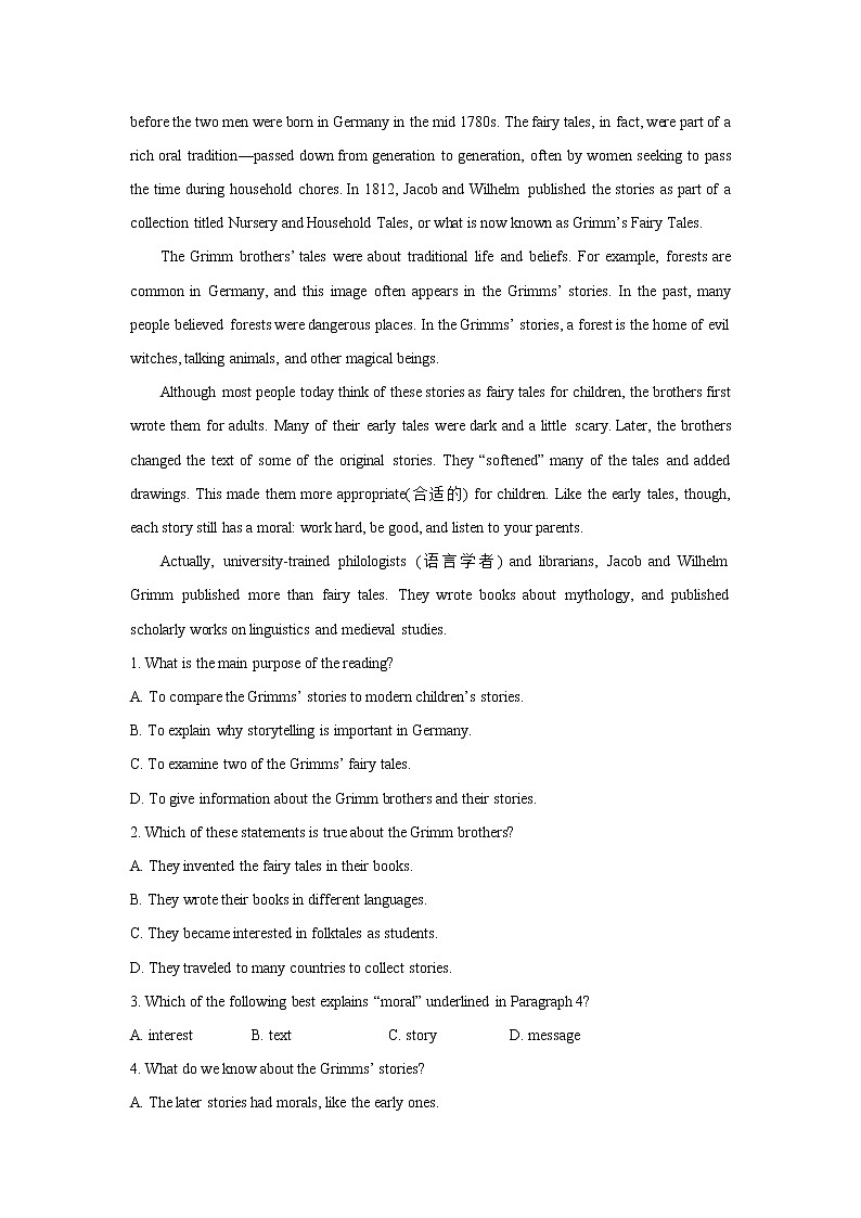 2020-2021学年新人教版高中英语选择性必修1：Unit 1 People of achievement   Reading for writing-Using language 2 练习（学生版）03