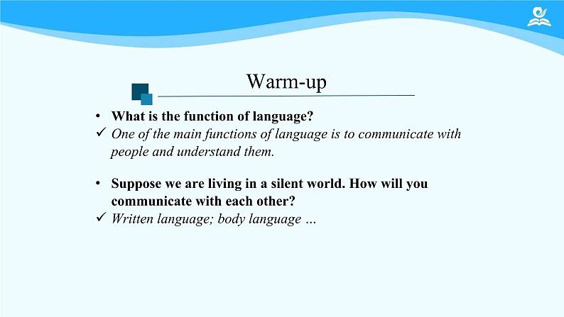 人教版(2019) 高二英语 选择性必修1 Unit4 Body Language  Reading and Thinking-课件03