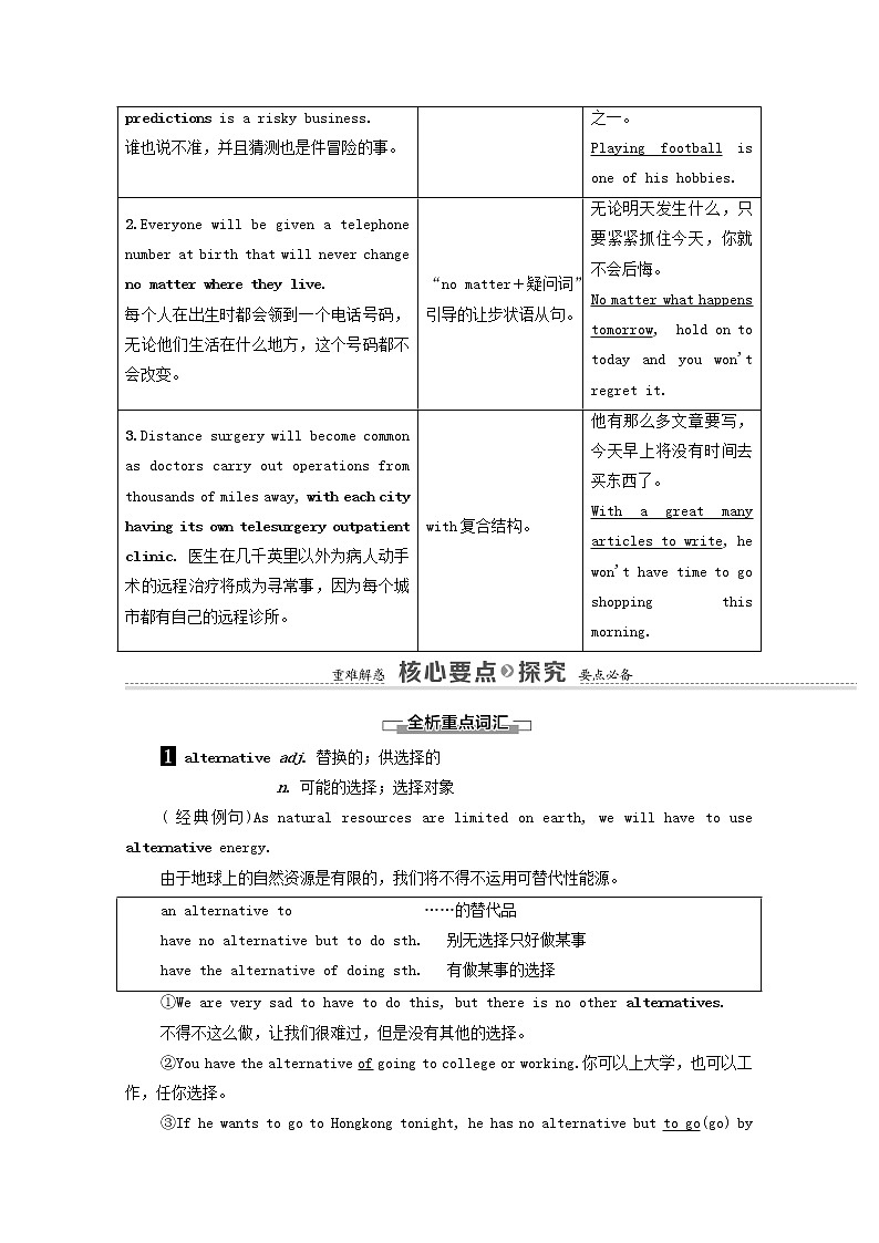 外研版 必修4高中英语Module1LifeinthefutureSectionⅡLanguagePointsⅠIntroduction&ReadingandVocabulary学案（含解析）03