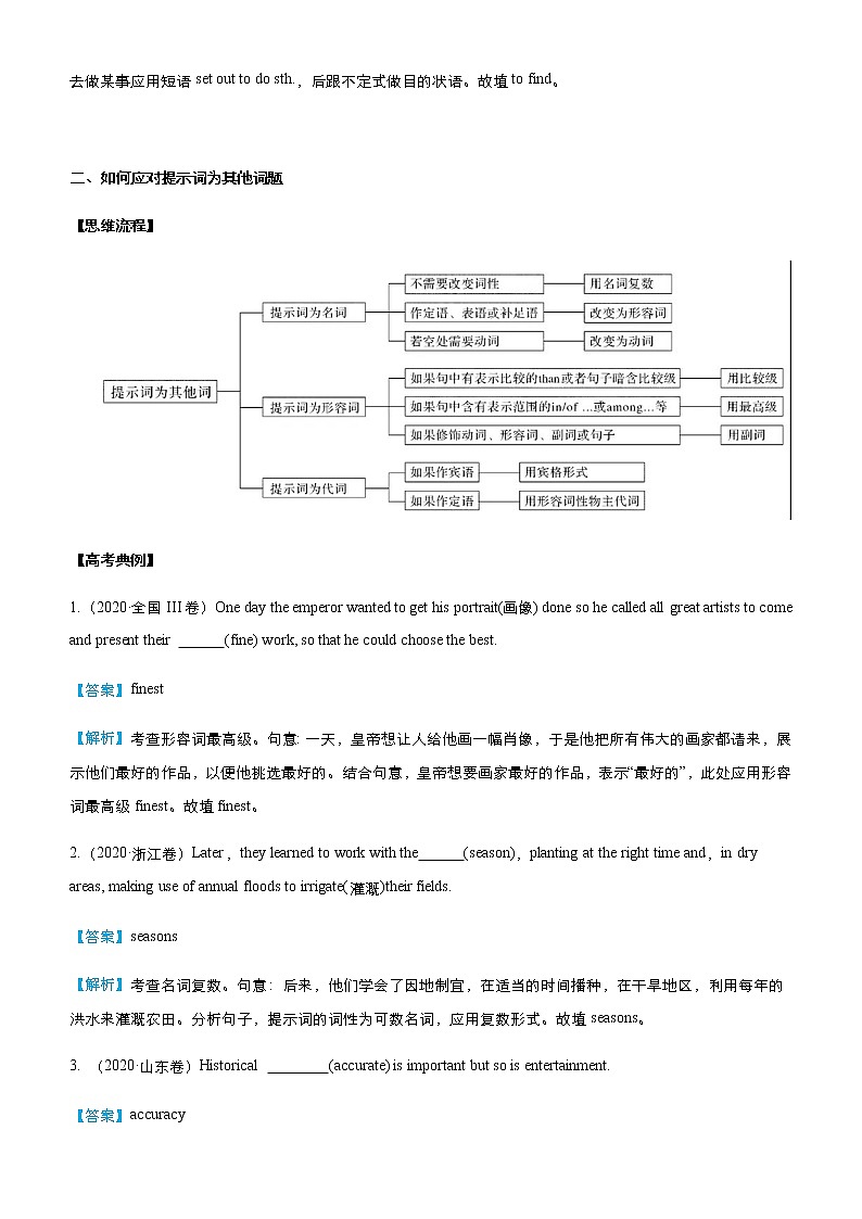 （新高考）2021届高考二轮复习专题八 语法填空 教师版第3页