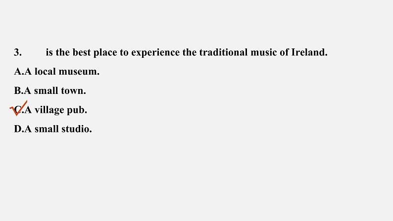 Unit 4 History and traditions 精品讲义课件Period Four　Listening and Talking，Reading for Writing，Assessing Your Progress & Video Time07