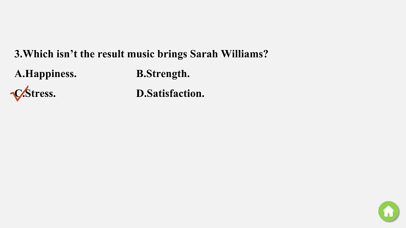 Unit 5 Music 精品讲义课件Period Four　Listening and Talking，Reading for Writing，Assessing Your Progress & Video Time07