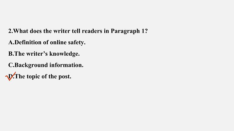 Unit 3 The Internet 精品讲义课件Period Four　Listening and Talking，Reading for Writing，Assessing Your Progress & Video Time06