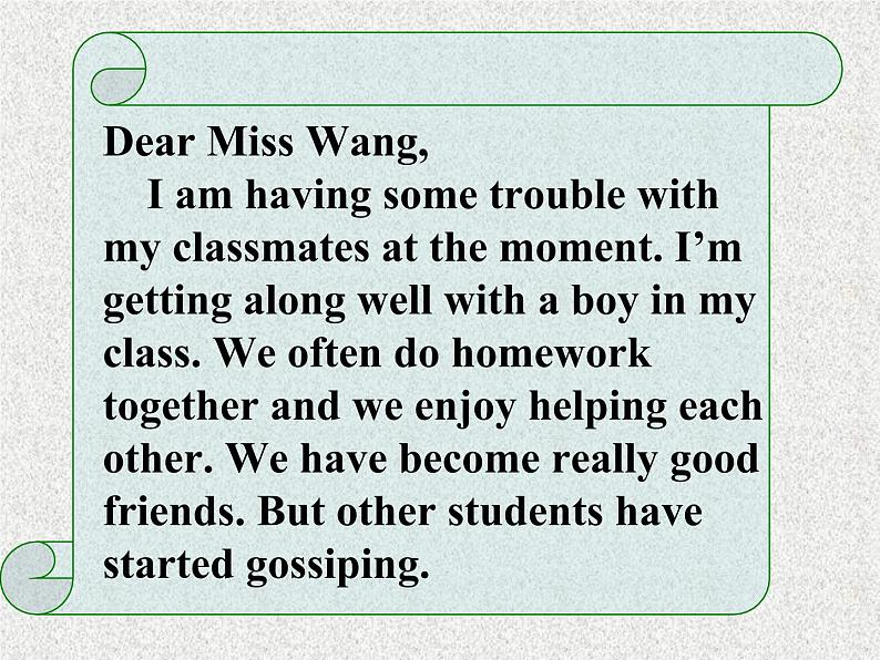 高中人教版英语必修一课件：Unit 1 Friendship Section D Using language2课件（共21 张PPT）05