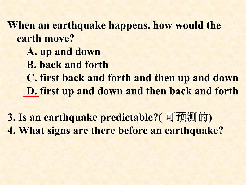 高中人教版英语必修一课件：Unit 4 Section A Warming Up and Reading 2课件（共35 张PPT）08