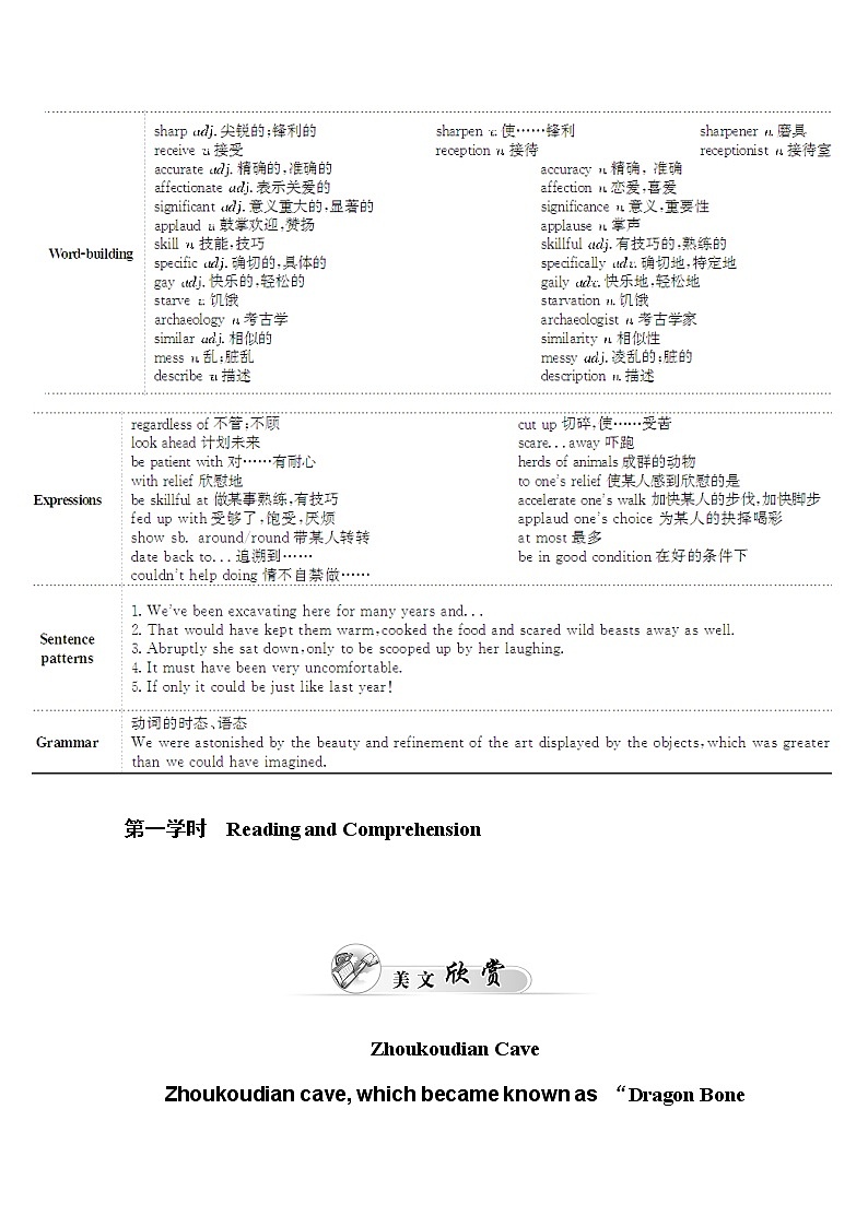 人教版高中英语选修八练习：unit 5 第一学时　reading and comprehension02