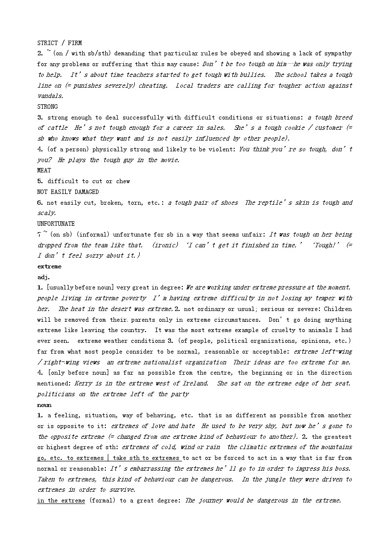高中英语 Unit1 Breaking records 词汇学习 新人教版选修9 教案02