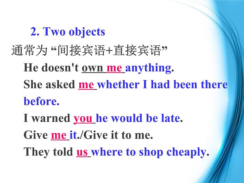 高中英语（人教版）选修九 同步课件 u4p2 grammar08