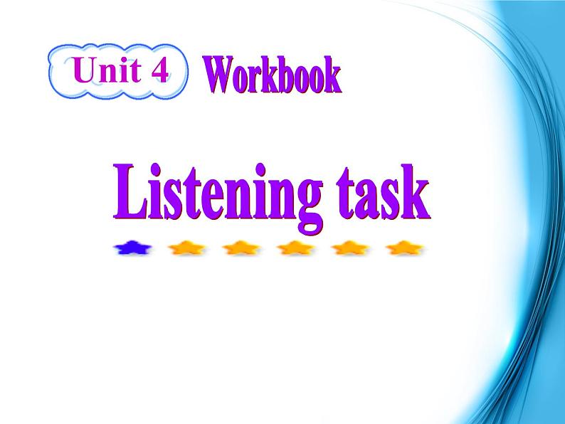 高中英语（人教版）选修九 同步课件 u4p5 workbook-listening and writing01